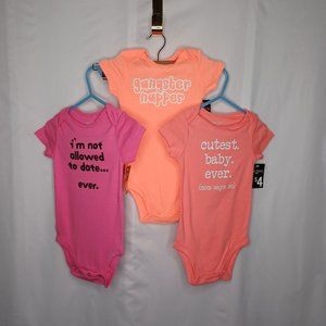 Okie Dokie Onesie Lot, Pink, Size 18 Months NWT